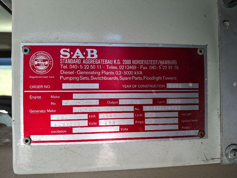 Generator set Mercedes-Benz OM447A: picture 16
