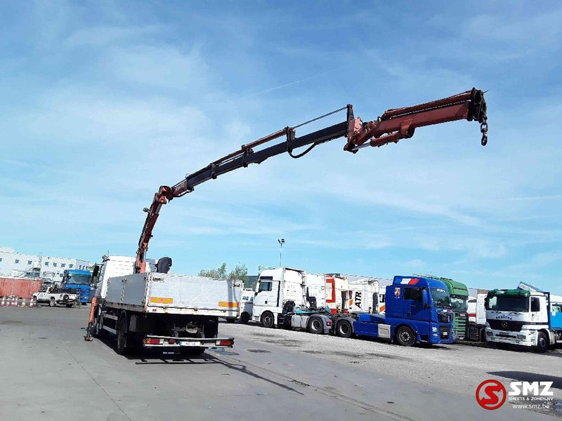Dropside/ Flatbed truck, Crane truck Mercedes-Benz Actros 1831 Atlas Ak140.1A4+remote lames steel 165000km: picture 9