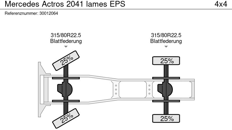Tractor unit Mercedes-Benz Actros 2041 lames EPS: picture 11