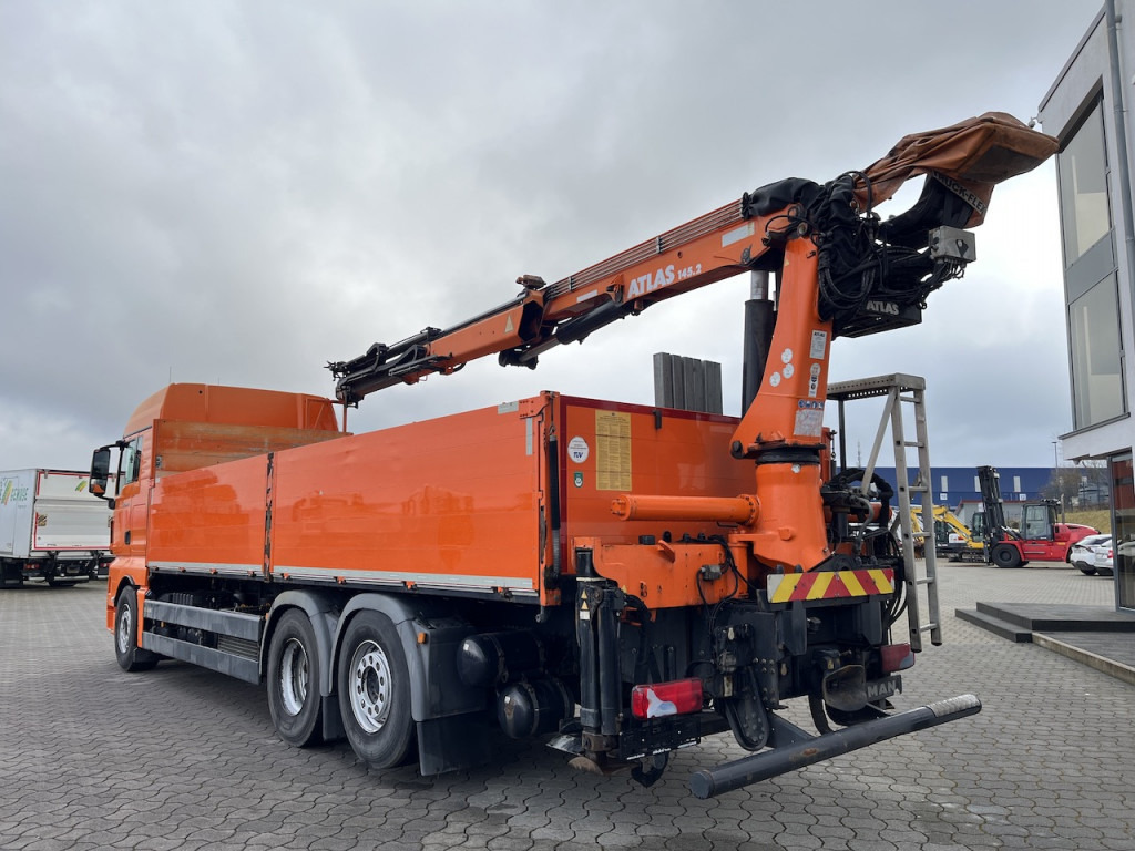Crane truck, Dropside/ Flatbed truck MAN TGX 26.480 6x2  Atlas 145.2 Baustoff: picture 9