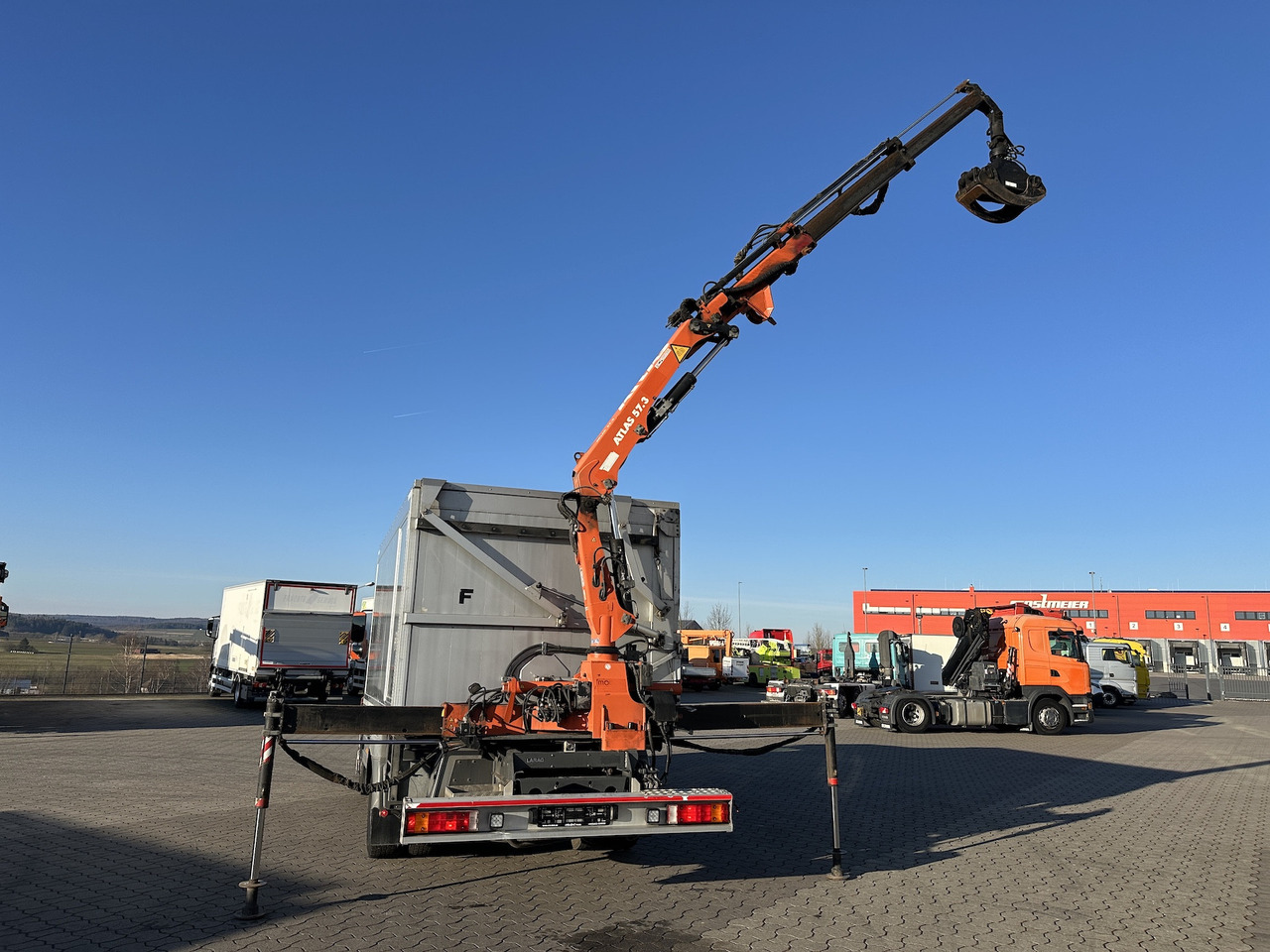 Mercedes-Benz Atego 1529 4x2  Atlas 57.3-A2   Kadaverkipper - Tipper, Crane truck: picture 4 Mercedes-Benz Atego 1529 4x2  Atlas 57.3-A2   Kadaverkipper - Tipper, Crane truck: picture 4