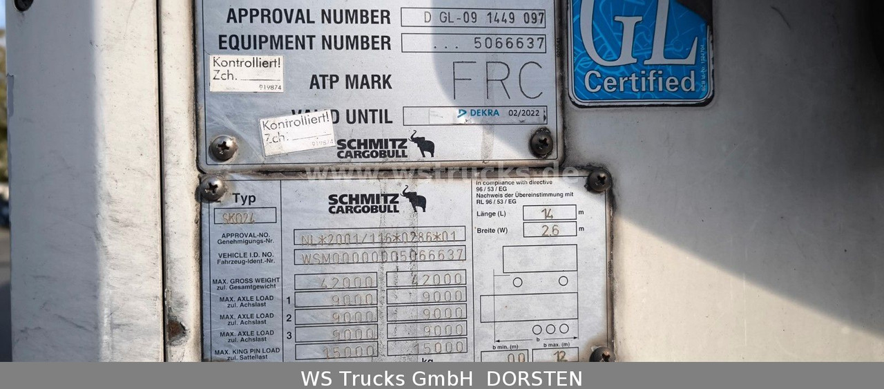 Schmitz Cargobull SKO 24 Kühlauflieger | Rohrbahn Vector 1850Mt - Refrigerator semi-trailer: picture 3 Schmitz Cargobull SKO 24 Kühlauflieger | Rohrbahn Vector 1850Mt - Refrigerator semi-trailer: picture 3
