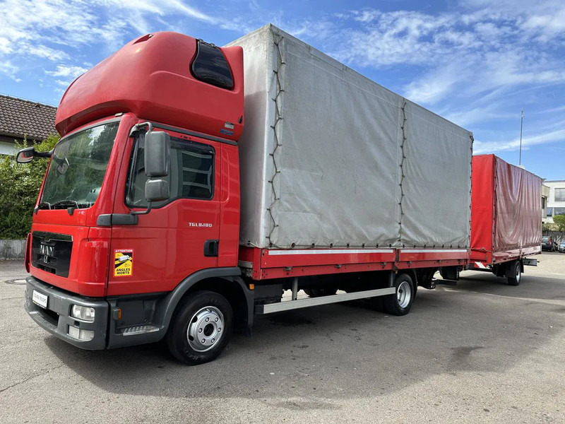 MAN MAN 8.180 Zug mit SAXAS 1-Achs Anh Topsleeper MAN 8.180 Zug mit SAXAS 1-Achs Anh Topsleeper - Curtain side van: picture 1 MAN MAN 8.180 Zug mit SAXAS 1-Achs Anh Topsleeper MAN 8.180 Zug mit SAXAS 1-Achs Anh Topsleeper - Curtain side van: picture 1
