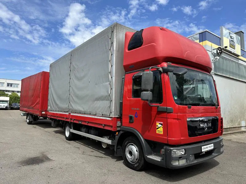MAN MAN 8.180 Zug mit SAXAS 1-Achs Anh Topsleeper MAN 8.180 Zug mit SAXAS 1-Achs Anh Topsleeper - Curtain side van: picture 3 MAN MAN 8.180 Zug mit SAXAS 1-Achs Anh Topsleeper MAN 8.180 Zug mit SAXAS 1-Achs Anh Topsleeper - Curtain side van: picture 3