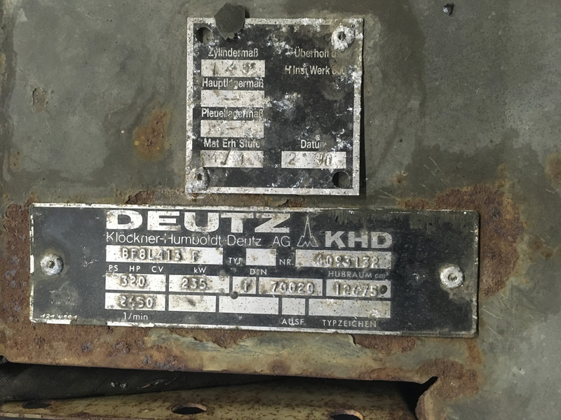 Construction machinery Deutz BF8L413F USED: picture 6 Construction machinery Deutz BF8L413F USED: picture 6