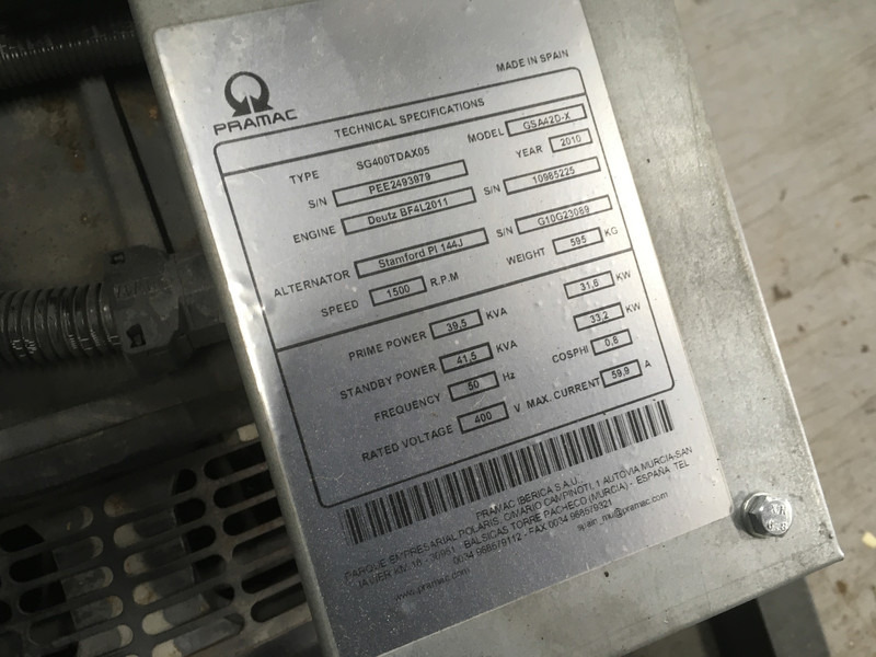 New Generator set Deutz BF4L2011 GENERATOR 40KVA NEW: picture 7