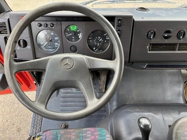 Dropside/ Flatbed truck Mercedes-Benz LK 814 (6-CILINDER) WITH OPEN (TENT) BOX & ALUMNIUM SIDE BORDS (MANUAL GEARBOX / 3TH SEAT IN CABIN): picture 7