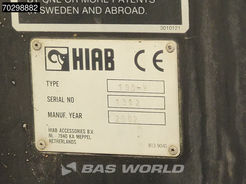 Dropside/ Flatbed truck, Crane truck DAF 75CF.250 CF 6X2 HIAB 190W3 Crane Kran Remote Rotator Steering Axle Automatic Euro 3: picture 19