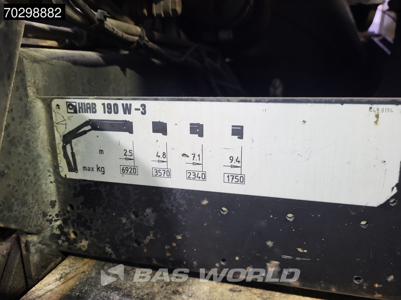 Dropside/ Flatbed truck, Crane truck DAF 75CF.250 CF 6X2 HIAB 190W3 Crane Kran Remote Rotator Steering Axle Automatic Euro 3: picture 20