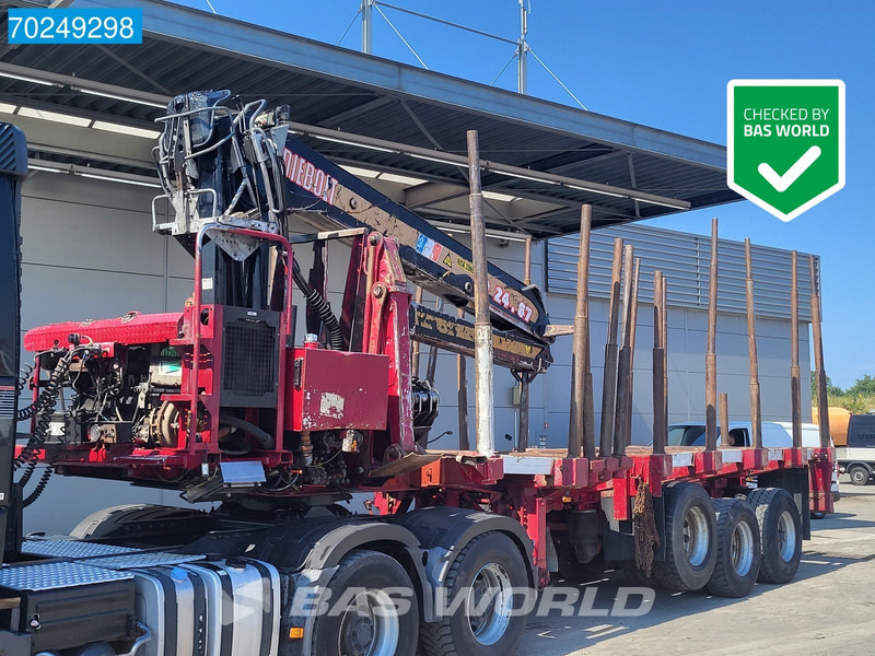Timber semi-trailer DIEBOLT S455JS 3 axles Holz Liftachse: picture 1