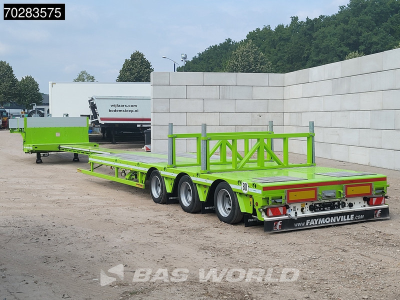 Faymonville F-S43-1AAF 3 axles Extendable Twistlocks 3x Hydraulic Steering Galvanised - Low loader semi-trailer: picture 3 Faymonville F-S43-1AAF 3 axles Extendable Twistlocks 3x Hydraulic Steering Galvanised - Low loader semi-trailer: picture 3
