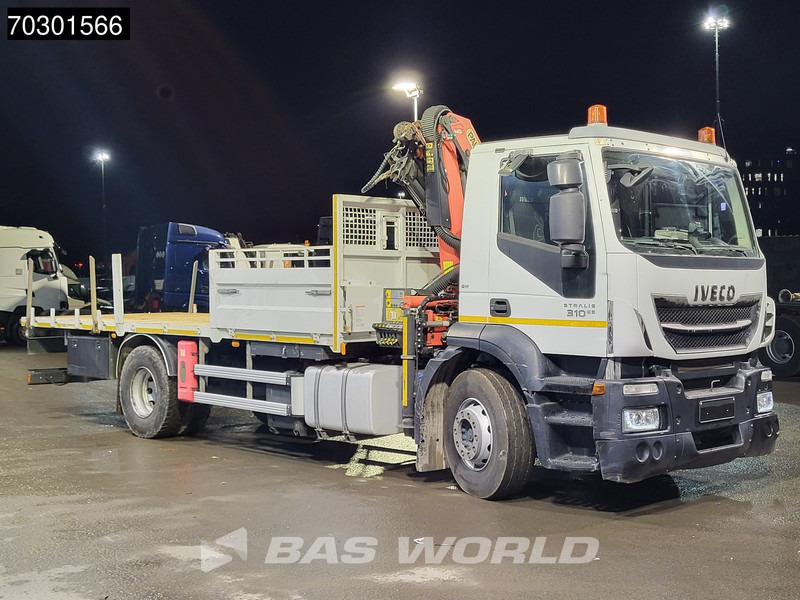 Dropside/ Flatbed truck, Crane truck Iveco Stralis 310 4X2 Palfinger PK 12002 EH Kran Crane Steelsuspension Automatic Euro 6: picture 11