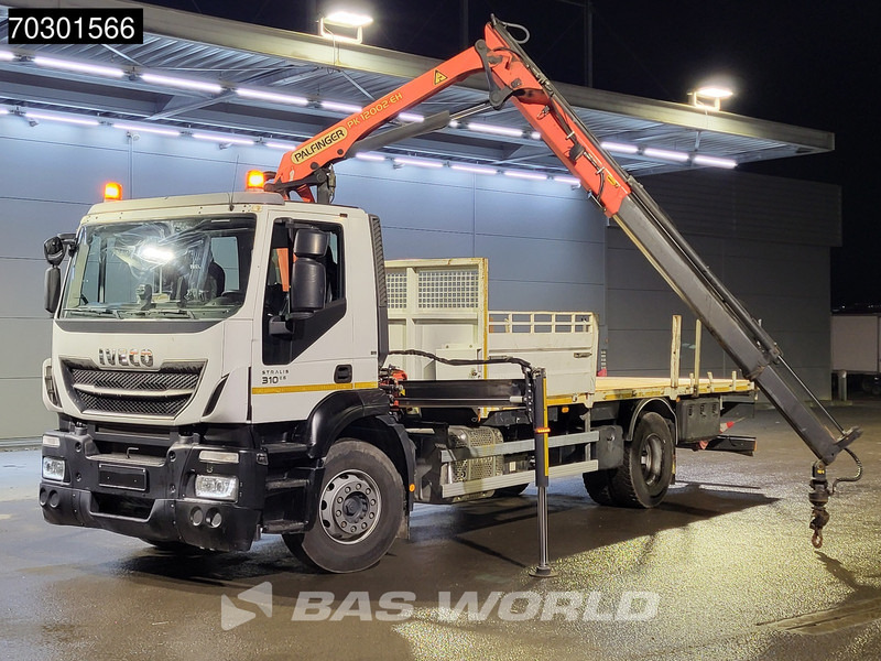 Dropside/ Flatbed truck, Crane truck Iveco Stralis 310 4X2 Palfinger PK 12002 EH Kran Crane Steelsuspension Automatic Euro 6: picture 6