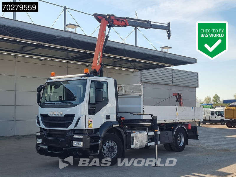 Iveco Stralis 310 4X2 Palfinger PK12002 EH 7m3 Tipper Steel suspension Euro 6 - Tipper, Crane truck: picture 1 Iveco Stralis 310 4X2 Palfinger PK12002 EH 7m3 Tipper Steel suspension Euro 6 - Tipper, Crane truck: picture 1