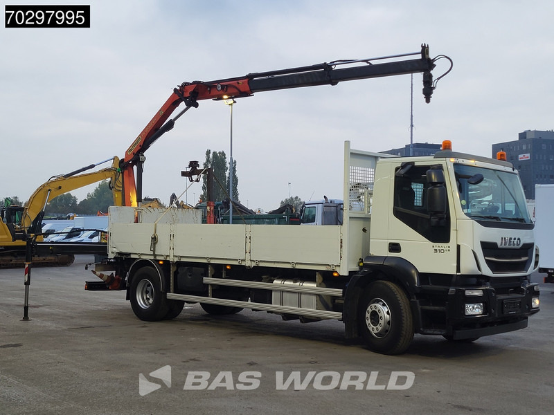 Iveco Stralis 310 Stralis 4X2 Palfinger PK12002 Crane Kran rotator Steelsuspension Automatic Euro 6 - Dropside/ Flatbed truck, Crane truck: picture 3 Iveco Stralis 310 Stralis 4X2 Palfinger PK12002 Crane Kran rotator Steelsuspension Automatic Euro 6 - Dropside/ Flatbed truck, Crane truck: picture 3