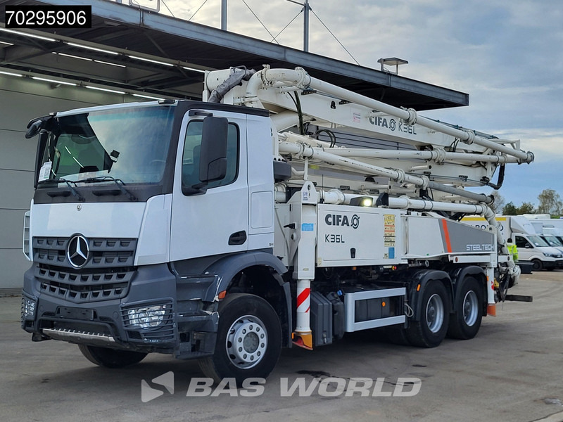 Concrete pump truck Mercedes-Benz Arocs 2640 6X4 36mtr CIFA K36L-HP168EC 4 arm Automatic Big-Axle Steelsuspension Euro 6: picture 6