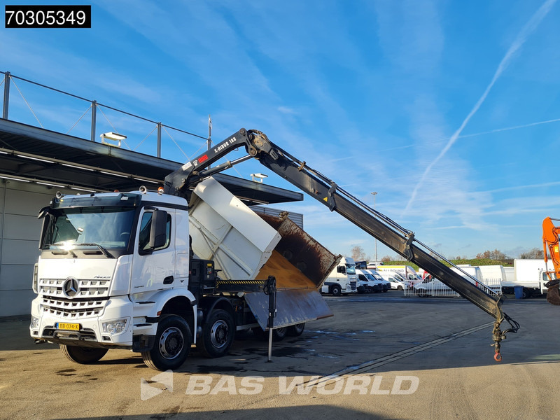 Mercedes-Benz Arocs 3240 8X4 HIAB X-HIDUO 188 E-2 Kran Crane 3-side tipper Big-Axle Euro 6 - Tipper, Crane truck: picture 2 Mercedes-Benz Arocs 3240 8X4 HIAB X-HIDUO 188 E-2 Kran Crane 3-side tipper Big-Axle Euro 6 - Tipper, Crane truck: picture 2