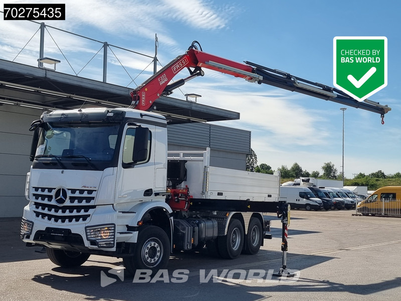 Mercedes-Benz Arocs 3348 6X4 Fassi F255A2.24 Kran Crane 9m3 3-Sided Tipper Big-Axle Euro 6 - Tipper, Crane truck: picture 1 Mercedes-Benz Arocs 3348 6X4 Fassi F255A2.24 Kran Crane 9m3 3-Sided Tipper Big-Axle Euro 6 - Tipper, Crane truck: picture 1