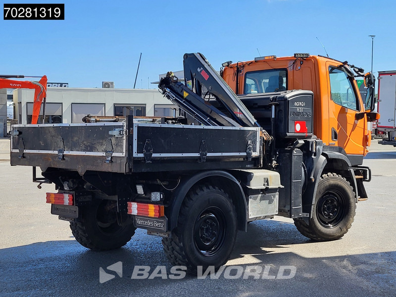 Dropside/ Flatbed truck, Crane truck Mercedes-Benz U20 4X4 Hiab 022D-3 HIDUO Kran Crane Hydraulic Euro 5: picture 11