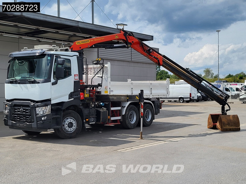 Renault C 380 6X4 Palfinger PK18002-EH-B Crane Kran 8m3 Tipper Big-Axle Euro 6 - Tipper, Crane truck: picture 3 Renault C 380 6X4 Palfinger PK18002-EH-B Crane Kran 8m3 Tipper Big-Axle Euro 6 - Tipper, Crane truck: picture 3