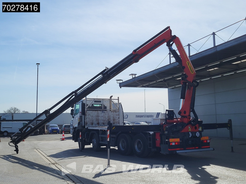 Dropside/ Flatbed truck, Crane truck Renault C 430 8X4 Palfinger PK33002EH Euro 6 Big Axle: picture 5