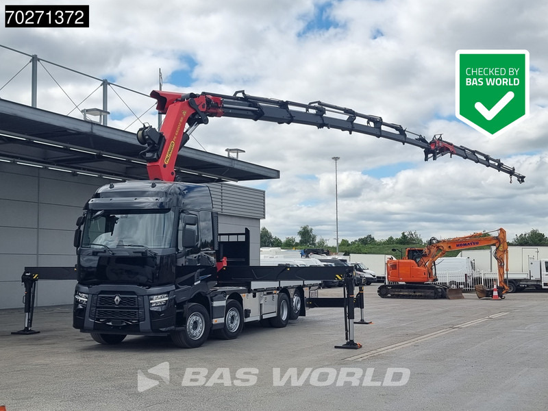 Renault C 520 8X2 Palfinger PK65002 SH Crane Jib Winch Lift+steering Axle Euro 6 - Dropside/ Flatbed truck, Crane truck: picture 1 Renault C 520 8X2 Palfinger PK65002 SH Crane Jib Winch Lift+steering Axle Euro 6 - Dropside/ Flatbed truck, Crane truck: picture 1
