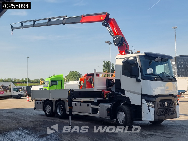 Renault T 440 6X2 Palfinger PK24.001 SLD Kran Crane Lift+Lenkasche Euro 6 - Dropside/ Flatbed truck, Crane truck: picture 2 Renault T 440 6X2 Palfinger PK24.001 SLD Kran Crane Lift+Lenkasche Euro 6 - Dropside/ Flatbed truck, Crane truck: picture 2