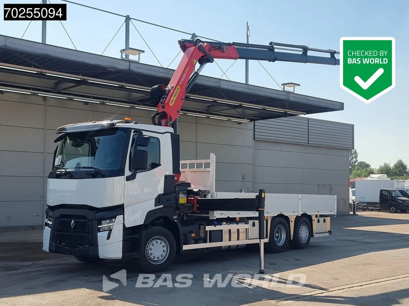 Renault T 440 6X2 Palfinger PK24.001 SLD Kran Crane Lift+Lenkasche Euro 6 - Dropside/ Flatbed truck, Crane truck: picture 1 Renault T 440 6X2 Palfinger PK24.001 SLD Kran Crane Lift+Lenkasche Euro 6 - Dropside/ Flatbed truck, Crane truck: picture 1