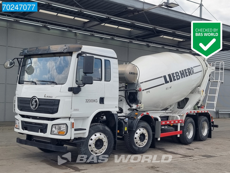 SHACMAN L3000 8X4 NEW 8m3 Liebherr Mixer Big Axle Steel suspension - Concrete mixer truck: picture 1 SHACMAN L3000 8X4 NEW 8m3 Liebherr Mixer Big Axle Steel suspension - Concrete mixer truck: picture 1