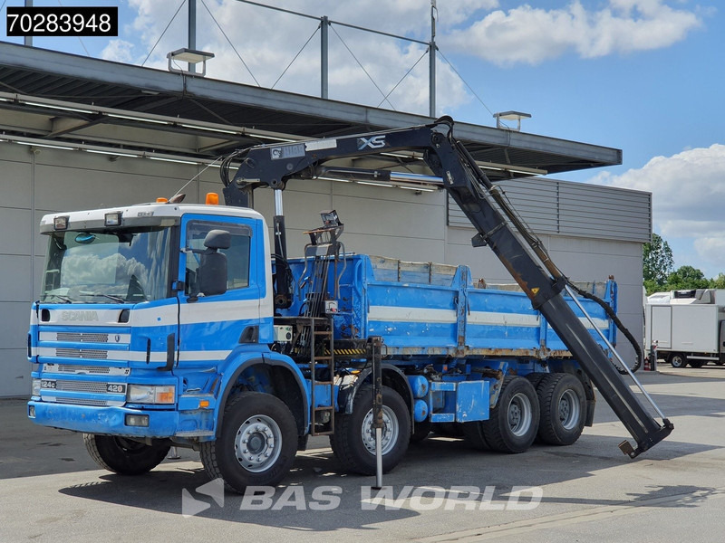 Scania G420 8X4 15m3 tipper Hiab 144 Crane Steelsuspension Manual Big-Axle Euro 3 - Tipper, Crane truck: picture 5 Scania G420 8X4 15m3 tipper Hiab 144 Crane Steelsuspension Manual Big-Axle Euro 3 - Tipper, Crane truck: picture 5