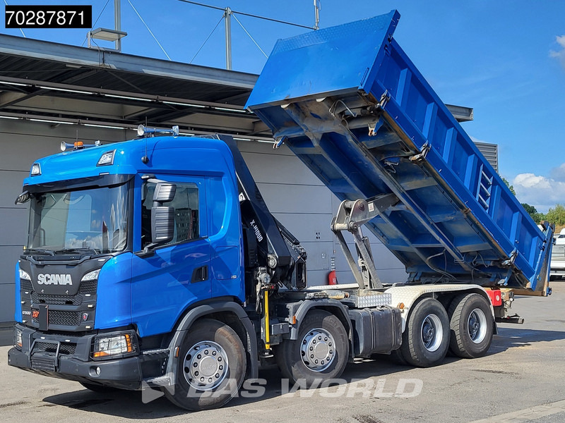 Scania G500 8X4 Hiab X-HIDUO 228 E-3 Crane Retarder Big-Axle Josset Menguy Tipper 14m3 Euro 6 - Tipper, Crane truck: picture 2 Scania G500 8X4 Hiab X-HIDUO 228 E-3 Crane Retarder Big-Axle Josset Menguy Tipper 14m3 Euro 6 - Tipper, Crane truck: picture 2