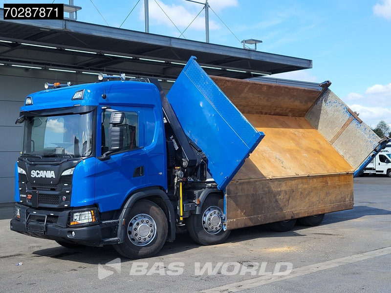 Scania G500 8X4 Hiab X-HIDUO 228 E-3 Crane Retarder Big-Axle Josset Menguy Tipper 14m3 Euro 6 - Tipper, Crane truck: picture 3 Scania G500 8X4 Hiab X-HIDUO 228 E-3 Crane Retarder Big-Axle Josset Menguy Tipper 14m3 Euro 6 - Tipper, Crane truck: picture 3