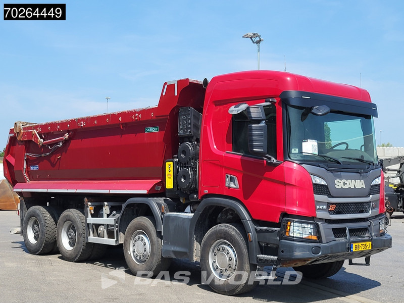 Tipper Scania P410 8X4 NL-Truck 19m3 tipper box heating Big-Axle Steelsuspension Automatic: picture 20