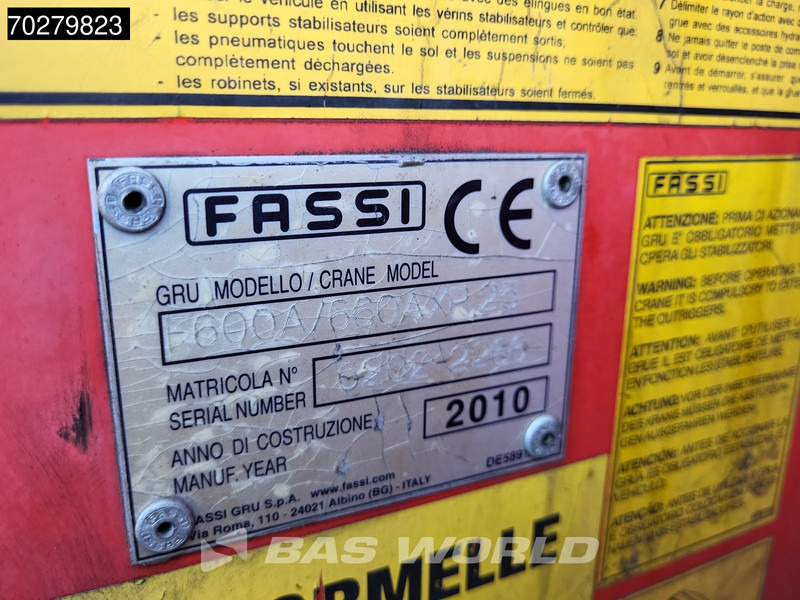 Dropside/ Flatbed truck, Crane truck Scania R480 8X2 Combi FASSI F660AXP.25 Manual Retarder Lift+Lenkachse Euro 5: picture 18