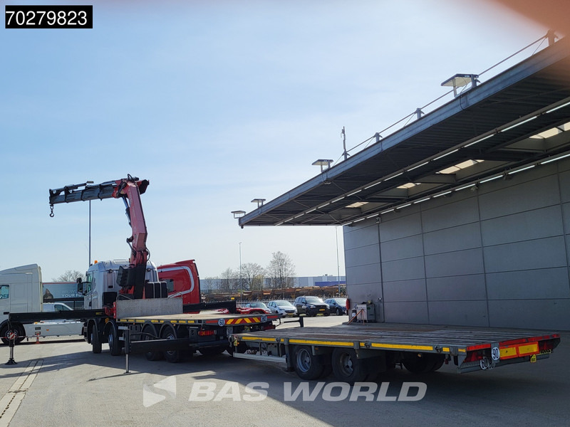 Dropside/ Flatbed truck, Crane truck Scania R480 8X2 Combi FASSI F660AXP.25 Manual Retarder Lift+Lenkachse Euro 5: picture 10