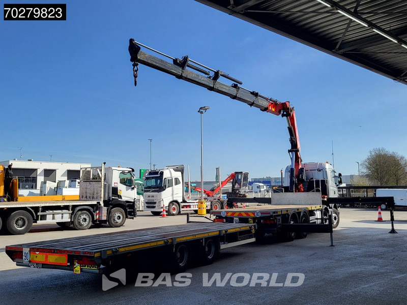 Dropside/ Flatbed truck, Crane truck Scania R480 8X2 Combi FASSI F660AXP.25 Manual Retarder Lift+Lenkachse Euro 5: picture 9