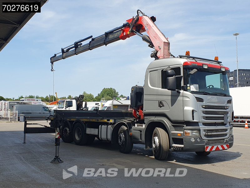 Scania R480 8X2 FASSI F660AXP.25 Manual Retarder Lift+Lenkachse Euro 5 - Dropside/ Flatbed truck: picture 2 Scania R480 8X2 FASSI F660AXP.25 Manual Retarder Lift+Lenkachse Euro 5 - Dropside/ Flatbed truck: picture 2