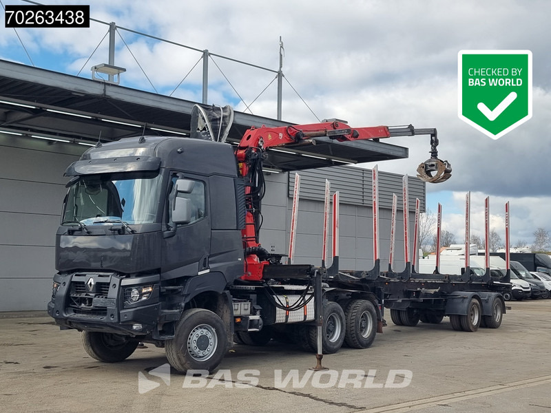 Renault K 520 6X6 Holz Kran Palfinger Q180Z96 6x6 Big-Axle Steelsuspension - Tractor unit: picture 1 Renault K 520 6X6 Holz Kran Palfinger Q180Z96 6x6 Big-Axle Steelsuspension - Tractor unit: picture 1
