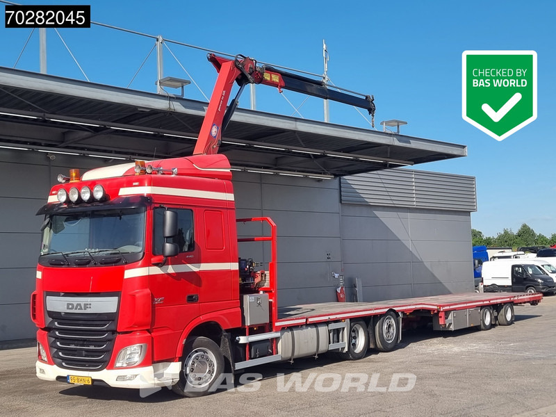 DAF XF 440 6X2 NL-Truck Transporter HMF 900-K2 Kran Winch Lift-Lenkachse Euro 6 - Truck, Crane truck: picture 1 DAF XF 440 6X2 NL-Truck Transporter HMF 900-K2 Kran Winch Lift-Lenkachse Euro 6 - Truck, Crane truck: picture 1
