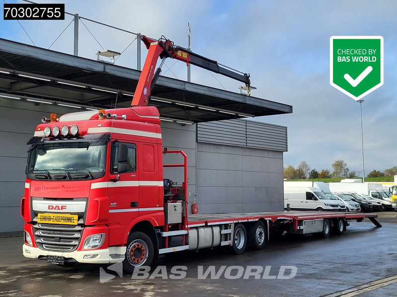 DAF XF 440 XF 6X2 NL-Truck Transporter APK HMF 900-K2 crane Winch Lift-Lenkachse Euro 6 - Truck, Crane truck: picture 1 DAF XF 440 XF 6X2 NL-Truck Transporter APK HMF 900-K2 crane Winch Lift-Lenkachse Euro 6 - Truck, Crane truck: picture 1