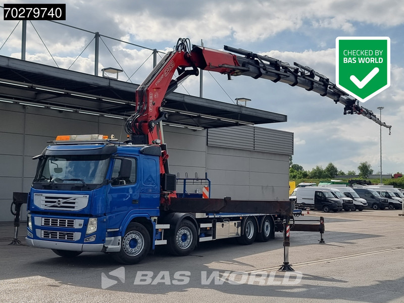 Volvo FM 450 8X2 FASSI 100 Ton/Meter Crane Kran 7 + 6 Jib Lift+steering Axle Euro 5 - Dropside/ Flatbed truck: picture 1 Volvo FM 450 8X2 FASSI 100 Ton/Meter Crane Kran 7 + 6 Jib Lift+steering Axle Euro 5 - Dropside/ Flatbed truck: picture 1