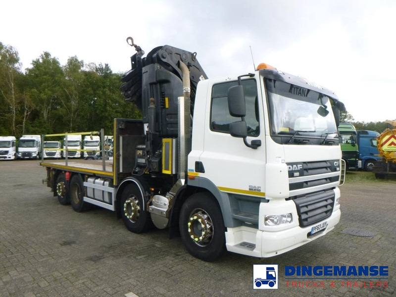 Crane truck DAF CF 85.410 8X2 RHD + Hiab XS855 EP6 Hipro: picture 6