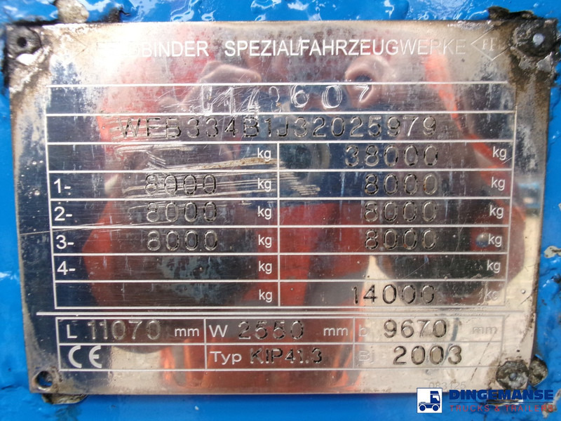 Tank semi-trailer Feldbinder Powder tank alu 41 m3 (tipping): picture 20 Tank semi-trailer Feldbinder Powder tank alu 41 m3 (tipping): picture 20