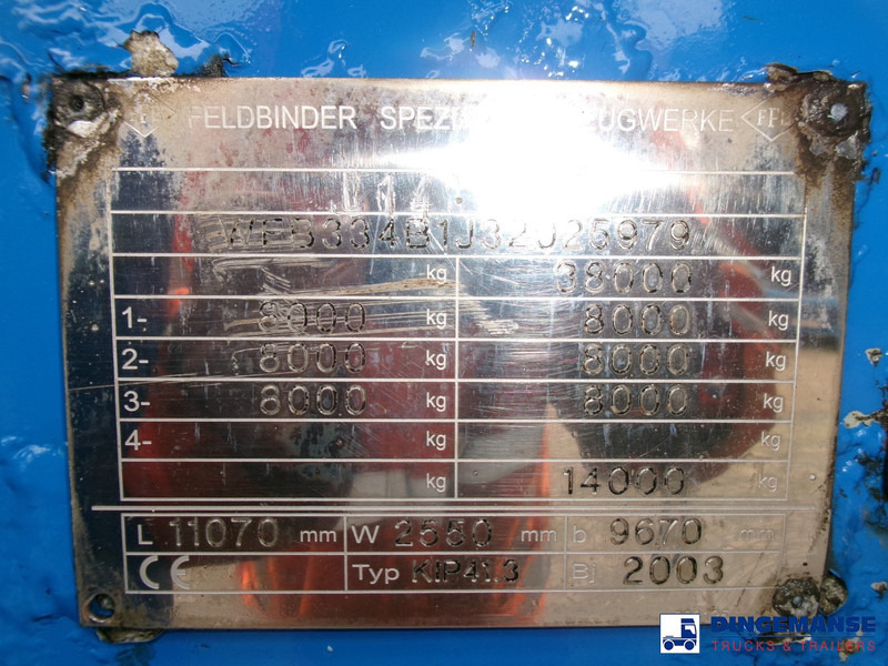 Tank semi-trailer Feldbinder Powder tank alu 41 m3 (tipping): picture 19 Tank semi-trailer Feldbinder Powder tank alu 41 m3 (tipping): picture 19