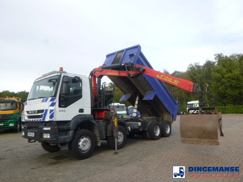 Iveco AD340T36 8x4 RHD tipper + Palfinger E120 plus + grapple - Crane truck: picture 5 Iveco AD340T36 8x4 RHD tipper + Palfinger E120 plus + grapple - Crane truck: picture 5
