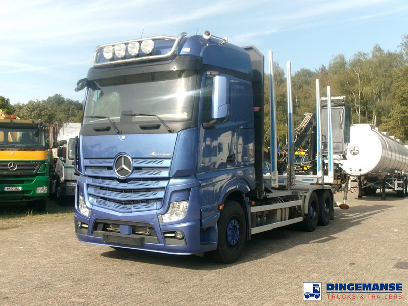 Mercedes-Benz Actros 2663 6x4 Euro 6 loglift F96 crane timber truck - Crane truck: picture 1 Mercedes-Benz Actros 2663 6x4 Euro 6 loglift F96 crane timber truck - Crane truck: picture 1