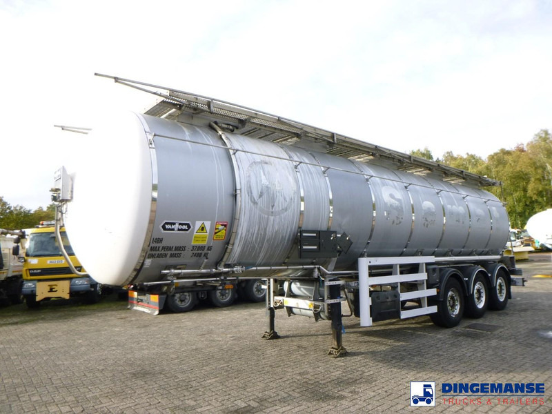 Van Hool Chemical tank inox L4BH 37.5 m3 / 1 comp - Tank semi-trailer: picture 1 Van Hool Chemical tank inox L4BH 37.5 m3 / 1 comp - Tank semi-trailer: picture 1