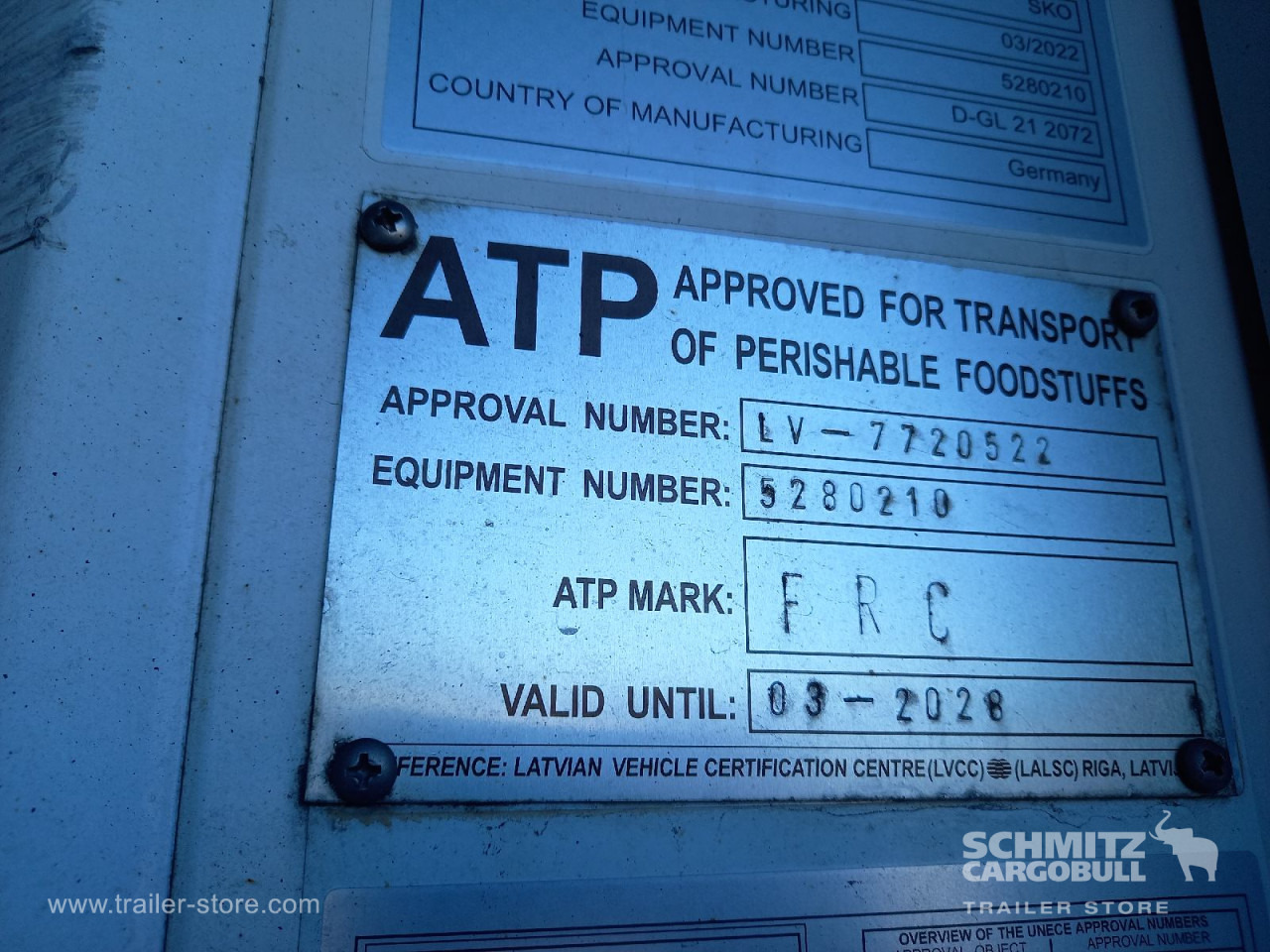 Isothermal semi-trailer SCHMITZ Auflieger Tiefkühler Standard: picture 7 Isothermal semi-trailer SCHMITZ Auflieger Tiefkühler Standard: picture 7