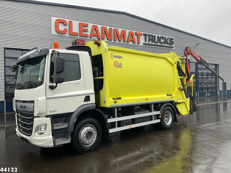 DAF FA CF 340 Euro 6 Norba 17 m³ + Palfinger 3.8 Tonmeter laadkraan + Winch - Garbage truck: picture 1 DAF FA CF 340 Euro 6 Norba 17 m³ + Palfinger 3.8 Tonmeter laadkraan + Winch - Garbage truck: picture 1