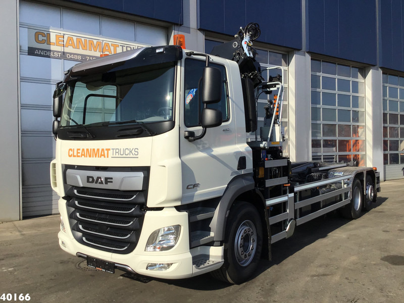 DAF FAN CF 430 HMF 23 ton/meter laadkraan + Welvaarts Weighing system - Hook lift truck, Crane truck: picture 2 DAF FAN CF 430 HMF 23 ton/meter laadkraan + Welvaarts Weighing system - Hook lift truck, Crane truck: picture 2